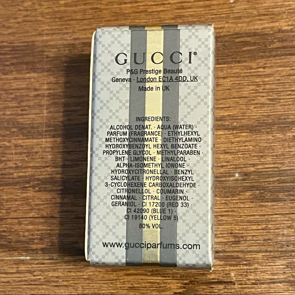 New in Box Gucci Pour Homme Made to Measure Eau de Toilette Mini .16 Fl. oz - Picture 2 of 6